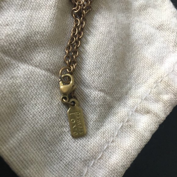 Pamela Love antiquated brass chain and lapis lazuli pendant - Picture 4 of 7